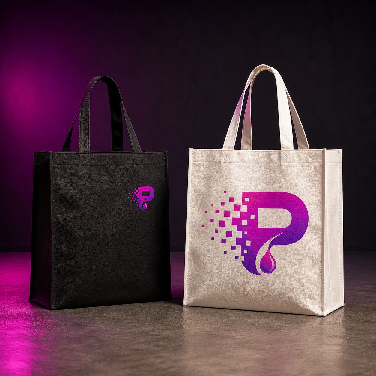 Bolsas reciclables personalizadas Pixelia